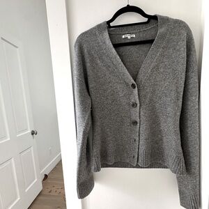 Reformation Grey Cardigan with Bell Sleeves